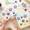 Wrapables Red White and Blue Glitter Self-Adhesive Foam Star Stickers, Patriotic Stickers for 4th of July, Memorial Day, Veterans Day, Independence Day (210pcs)